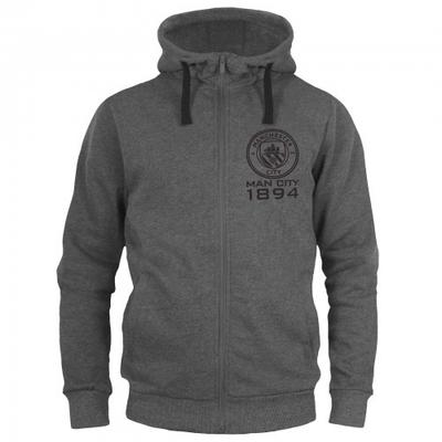 Sudadera con capucha y cremallera completa de forro polar para hombre Manchester City FC 1894