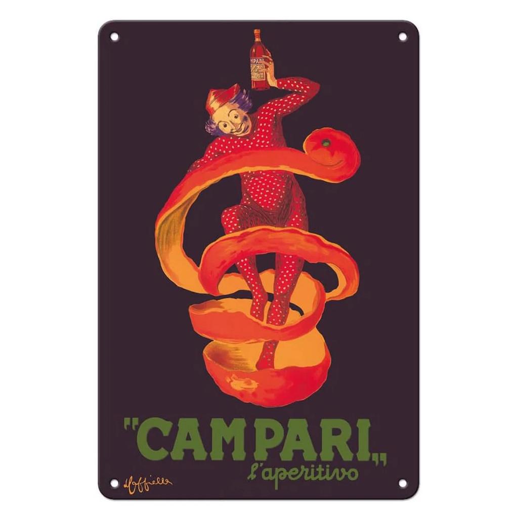 Campari Metal Tin Signs Martini Wall Decoration Plaque Vintage Art Poster Iron Painting for Man Cave Home Cafe Garden Club Ba