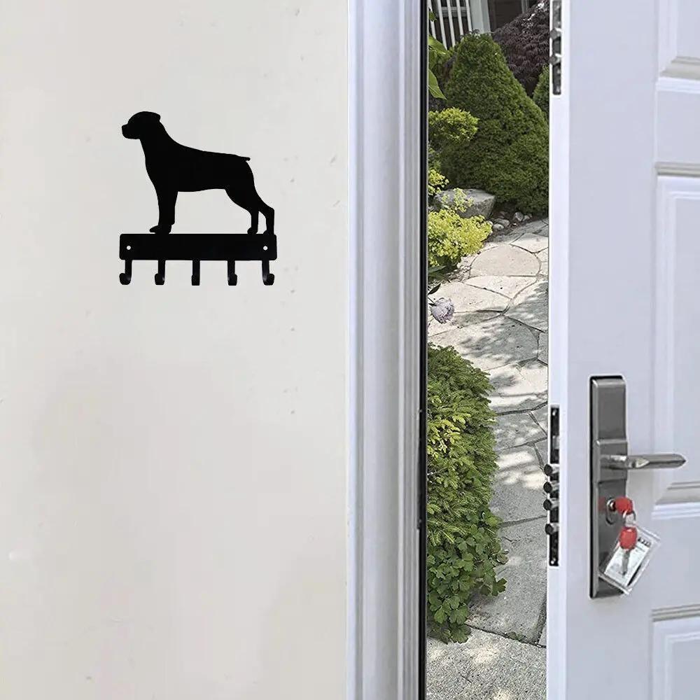 Rottweiler Key Leash Wall Hanger 22.9x23.8cm Pet Wall Art