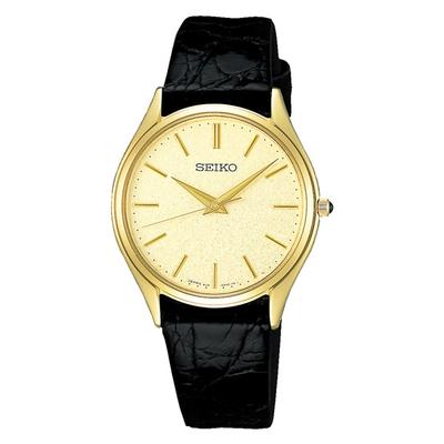SACM150 da uomo (DOLCE Quarzo) Orologio rotondo analogico in acciaio inossidabile nero