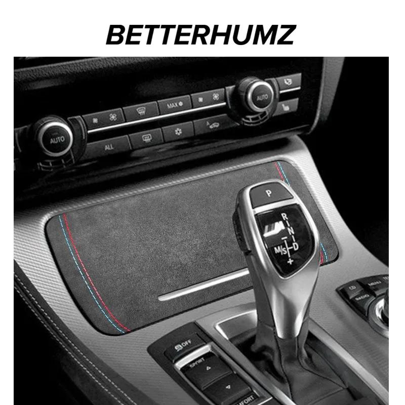For BMW F10 F18 Series 5 Made of Alcantara Center Console Storage Box Cover Trim Performance Sticker Car Interior Accessories