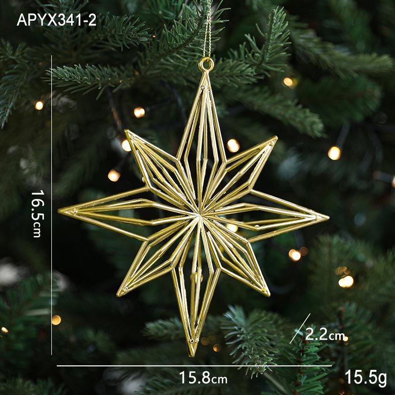 

Золоті новорічні прикраси: Креативні підвіски-сніжинки, кришталевий черевичок, електроплатовані олені