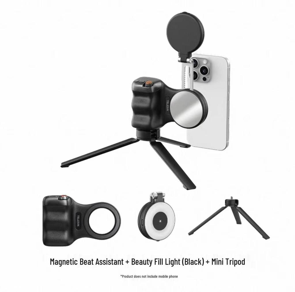 Telesin Fun Shoot MFI Certified Magnetic Remote Photography Handle with Auxiliary Zoom