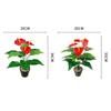 Real Touch Artificial Palm Fronds 35/50CM Fake Plants  Living Room Bedroom Decor