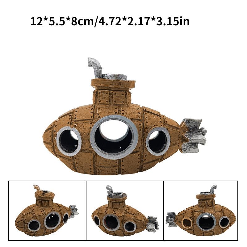 Fish Tank Landscaping Decoration Submarine Ornaments Aquarium Decoration Resin Ornaments Breeding Cave Fish And Shrimp Shelter