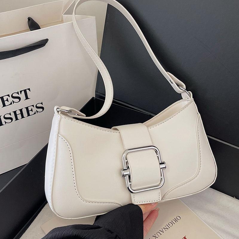 Pink Underarm Bag for Women  Spring Summer New Simple Versatile Shoulder Bags Simple Texture Fashion Crossbody Bag