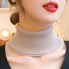 Women's Wool Knit Neck Warmer: Thick, Cold-Proof Autumn/Winter Pullover Scarf for Cervical Spine Protection