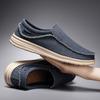 Herren Slipper Stoffschuhe Casual Loafer Canvas Freizeit Vintage Bootsschuhe