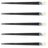 Chopstick 5 Dinner Gold Made In Japan Set, Pairs, Wooden, Standard, Seat, 23cm,