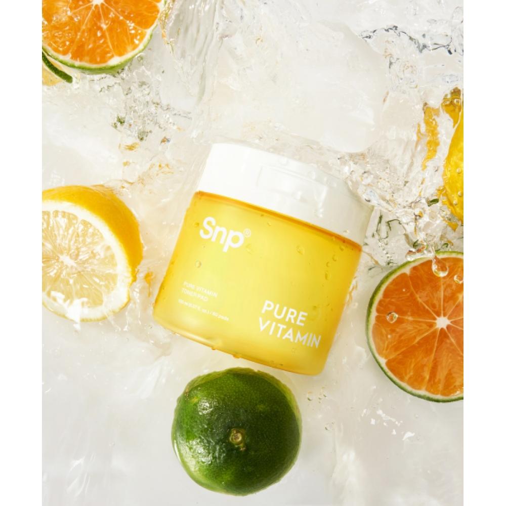 

Snp Pure Vitamin Essence Toner Revitalizing Pad 60 Sheets 150ml NONE