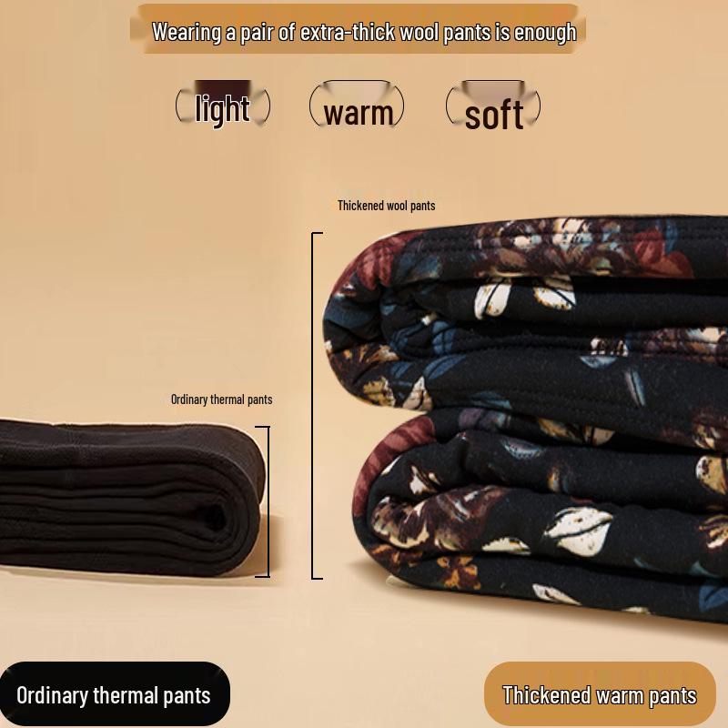 Damen Baumwollhose mit hohem Bund und Fleecefutter - Slim Fit, dick und warm für Herbst & Winter