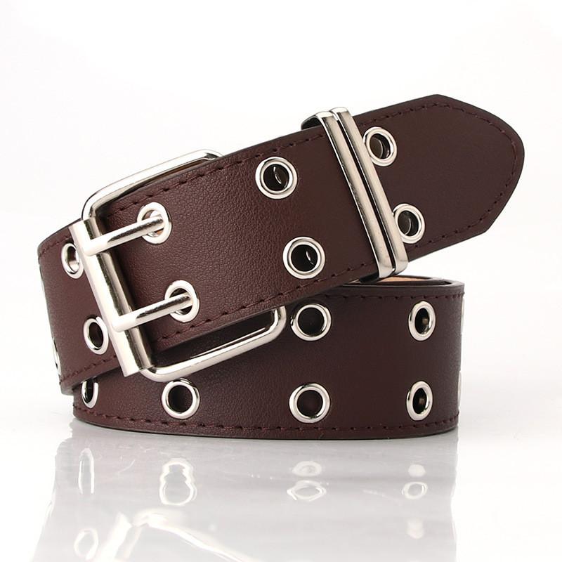 Chic Womens Wide Belt With Studded Details And Iron Buckle For Elegant And Casual Outfits