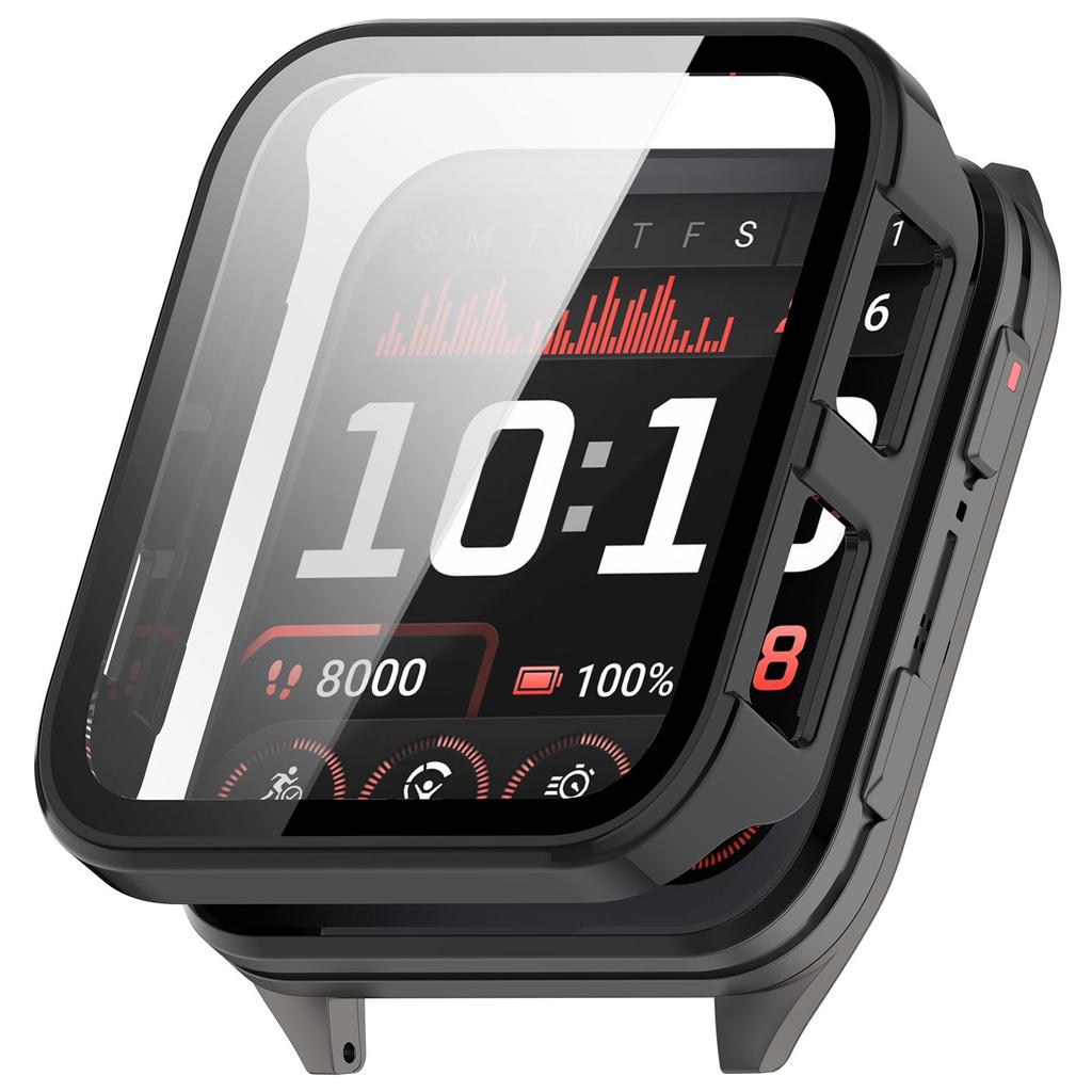 Fullt beskyttende glassdeksel for Garmin Venu X1 Smartklokke Skjermbeskytterdeksler VenuX1 Deksel Hardt skall+Herdet glassfilm 2i1