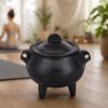Mini Cast Iron Sandalwood Incense Holder Sage Smudge Pot Burner Home Decor Suitable For Meditation Yoga Halloween
