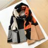 Winter wind imitation cashmere shawl thickened warm fringed scarf with winter coat femininity high sense