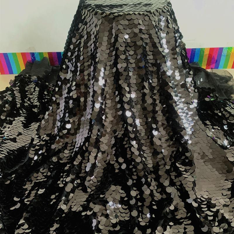 

Лазерная переливающаяся блестящая ткань с рыбьей чешуей, блестящая ткань для скатерти своими руками, фон для вечеринки, декоративная ткань для съемки 50X150CM