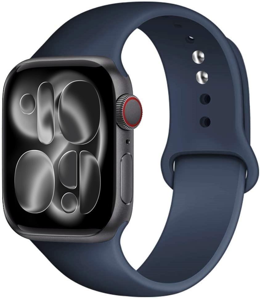 Silicone strap For Apple Watch 11 band 44mm 40mm 49mm 45mm 41mm 38 46mm 42mm correa bracelet iWatch series 9 8 7 6 SE ultra 2 3