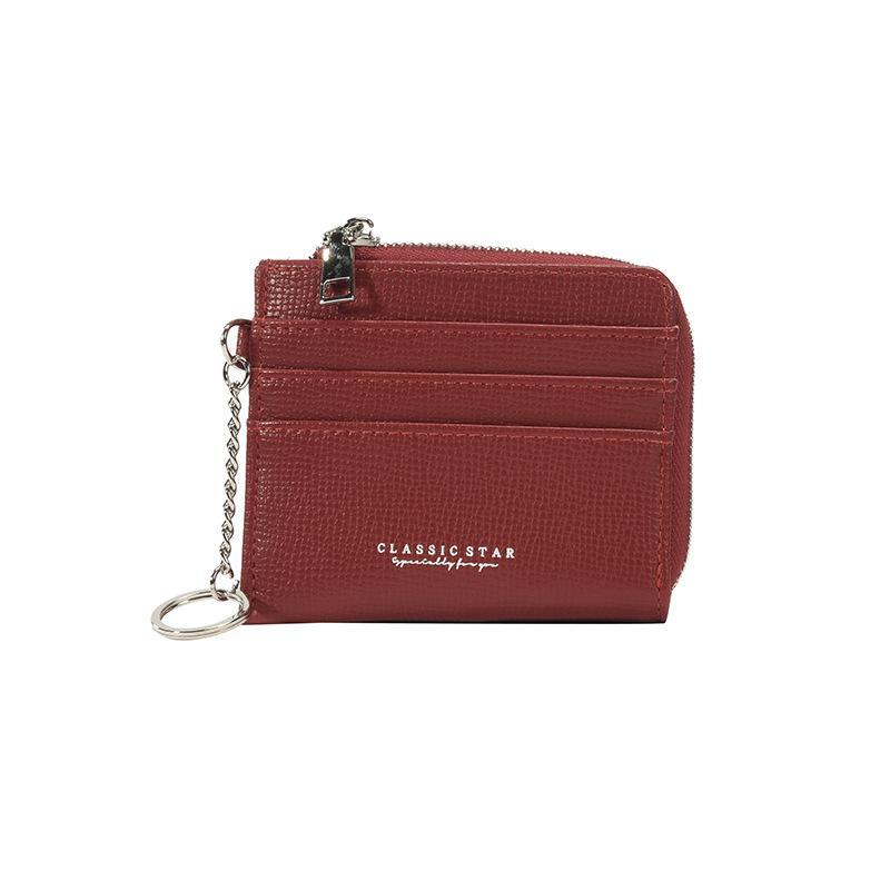 2025 new women's wallet women's high-end short student women's card bag ins women's zipper light and small money