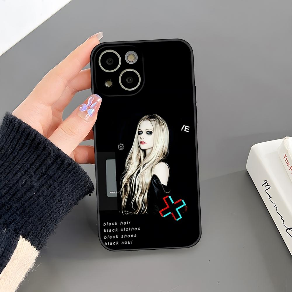 Singer Avril Lavigne Phone Case Fundas Design for iPhone 18 15 14 Pro Max 13 Mini 11 12 Xr X Xs 6s 6 7 8 SE Plus Back Cover