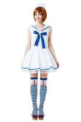 Party City Cosplay MARINE Weiß Damen