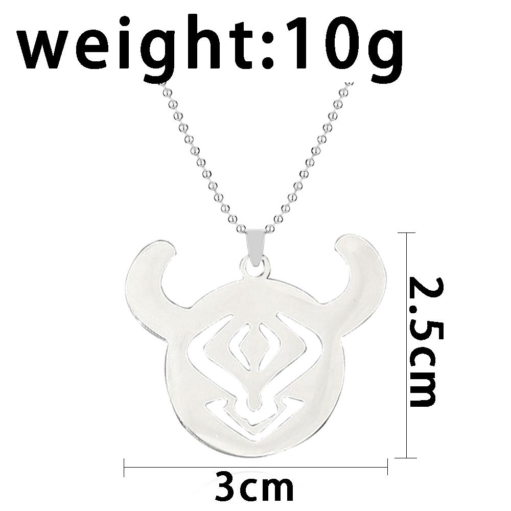 New Genshin Impact Necklace For Women/Men Punk Anime Scaramouche Xiao Titanium Steel Necklaces Jewelry Accessories Gift for Fans
