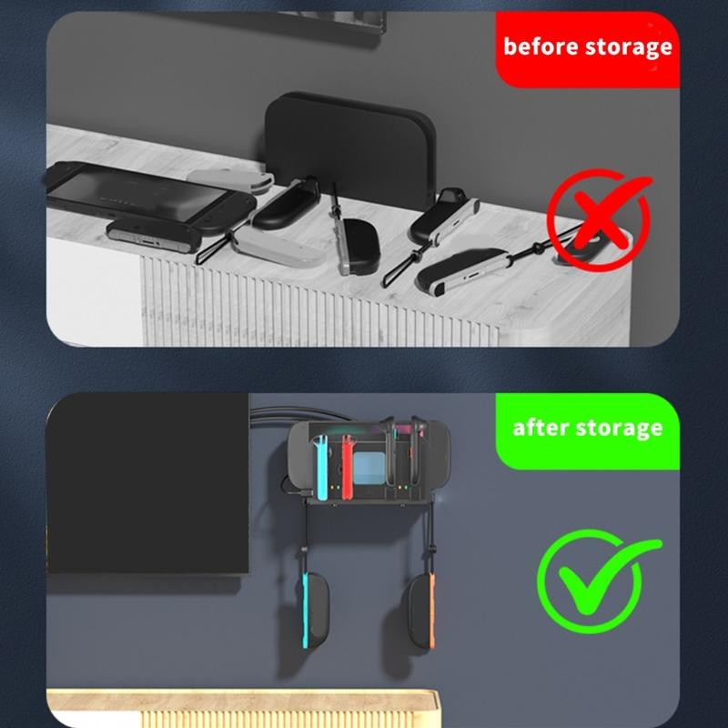 Practical Video Game Unit 2 Docking Station with Wall Arrange Design & Simultaneous Charging Easy To Use for Consoles