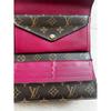 Used Louis Vuitton Monogram Marielouise Long Wallet Fuchsia