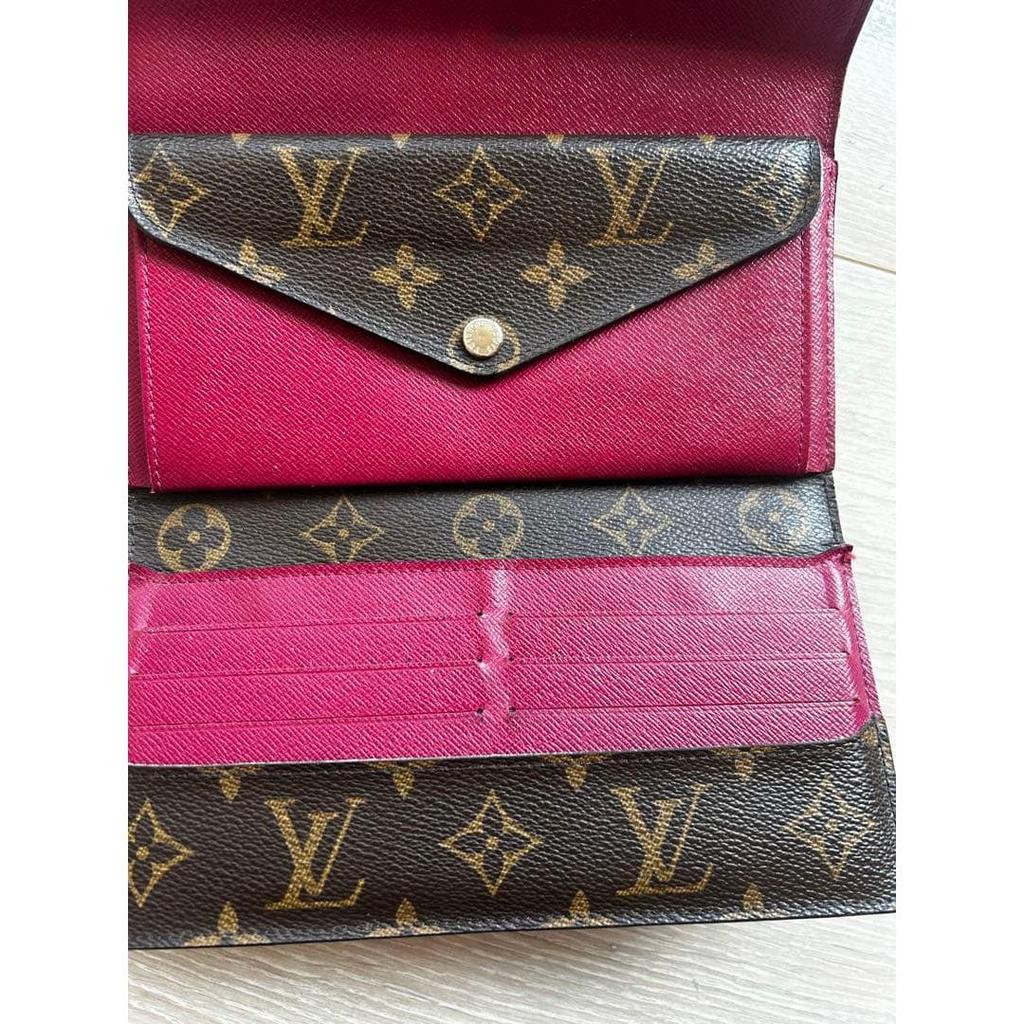 Used Louis Vuitton Monogram Marielouise Long Wallet Fuchsia