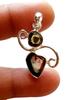 Natural Rare Watermelon Tourmaline Gemstone 925 Sterling Silver Pendant, Gift028