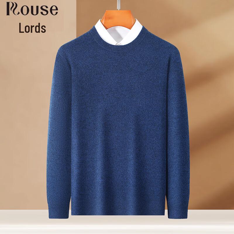 Luozi Men s 100% Cashmere Round Neck Sweater L