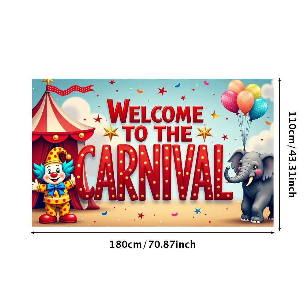 Event Backdrop Large Carnival Banner Decor Reusable Welcome Backdrop For School Event Festival Decor Birthday