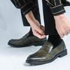 Non-Slip Leather Loafers All-match Business Shoes Vintage Men Casual Shoes New Brand Flats Outdoor for Men Lazy Footwear