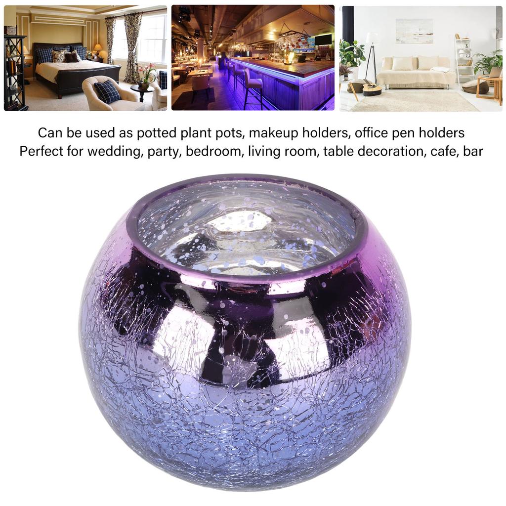 T Light Holder Warm Romantic Glass Attractive Decorative Handcrafted Textures Table Centerpiece Decor