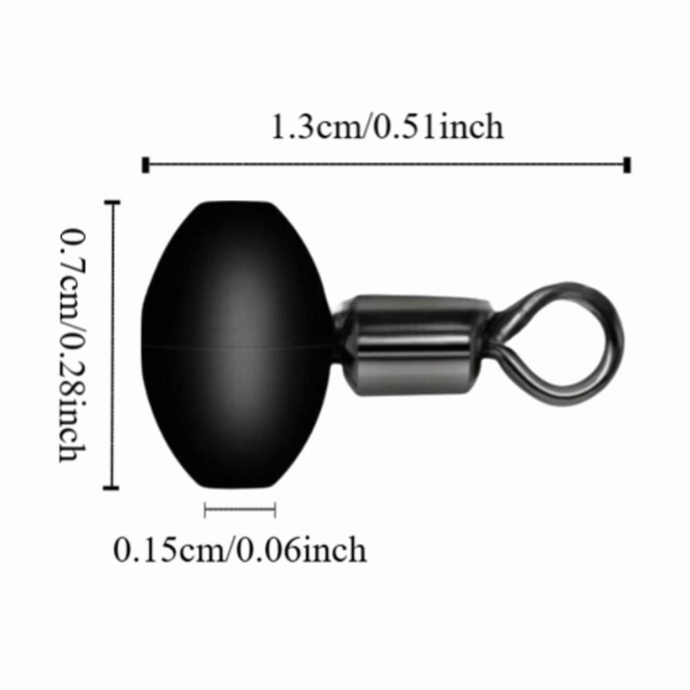 50PCS Portable Copper Fishing Rolling Swivel 13*7mm Lightweight Fishing Swivels Bead T Shape Fishing Swivels Carp Fishing