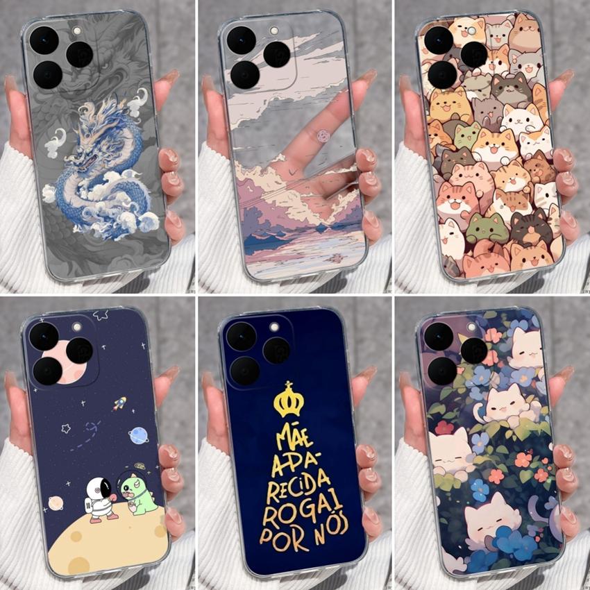 Pouzdro na telefon se vzorem čínského draka pro Realme 15T 14T 14X 15 13 12 11 10 C71 C61 P1 Měkké kryty Průhledné silikonové nárazuvzdorné pouzdro pro Realme Casing