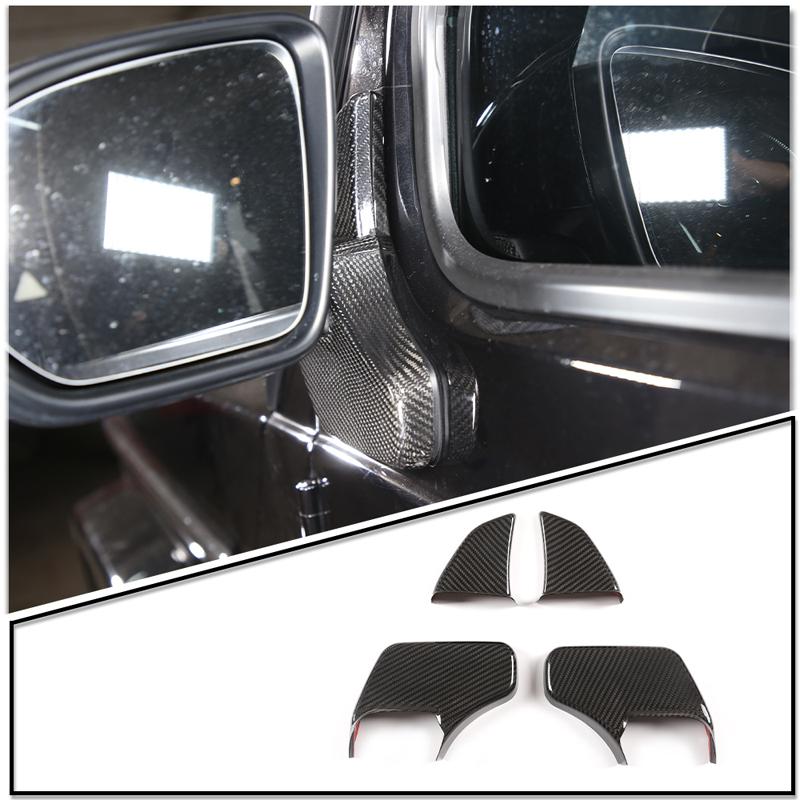 For Mercedes Benz G-Class G500 G63 2019-2025 Real Carbon Fiber Car Side Rearview Mirror Base Shell Cover Sticker Car Accessories