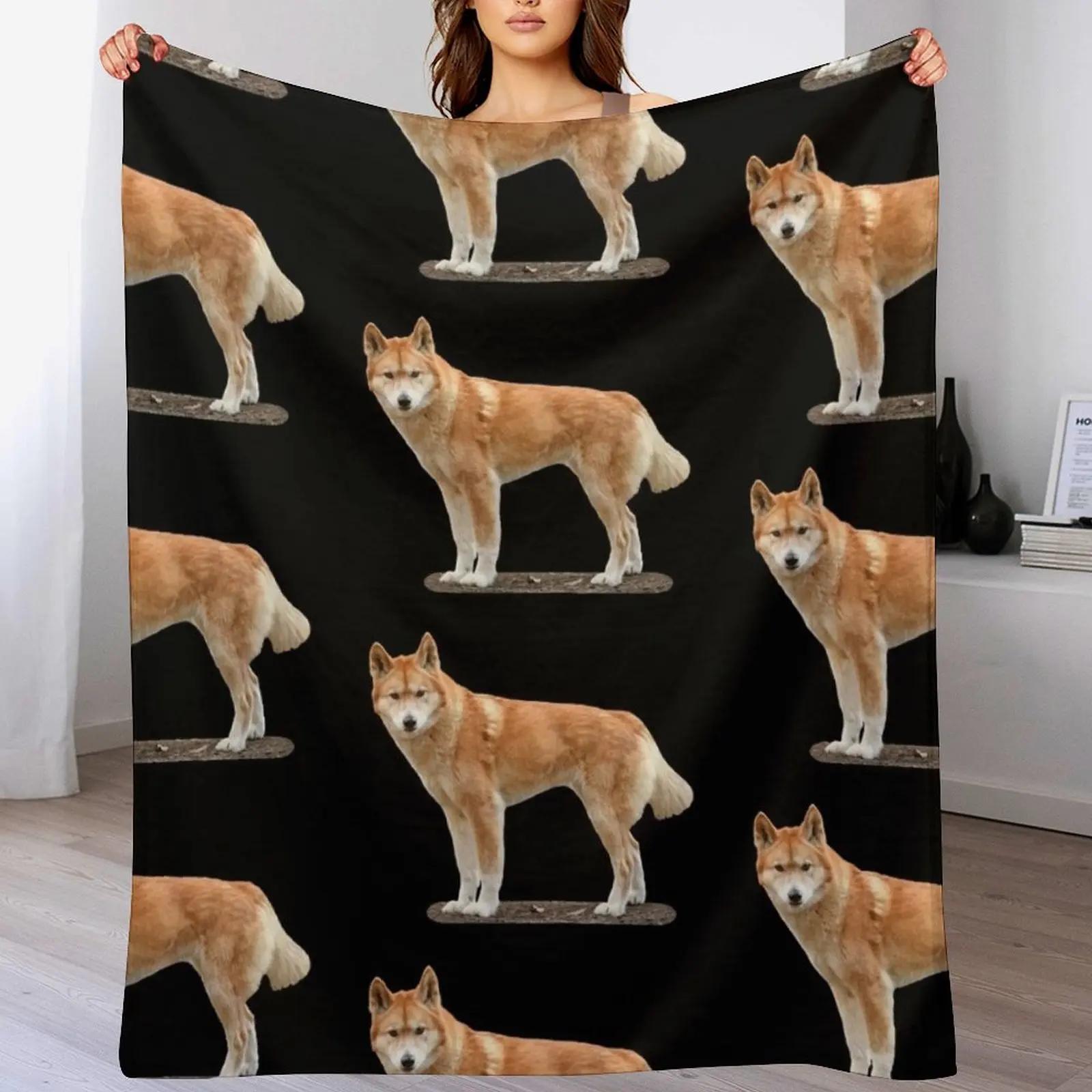 

Dingo 4 Throw Blanket Thin Soft Blanket for Summer Night Sleeping 102x76cm(40x30in)