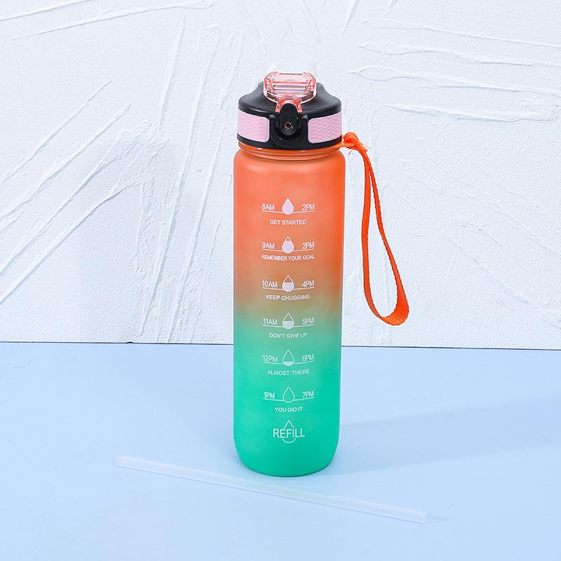 High-Capacity, Heat-Resistant Plastic Sports Water Bottle for Outdoor Activities