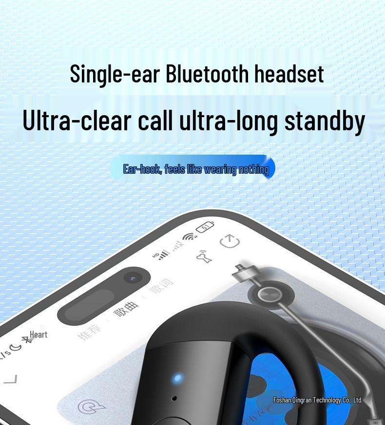 F22 Wireless Business Bluetooth Headset - Universal Fit for Both Ears, Large Battery Capacity, Extended Standby