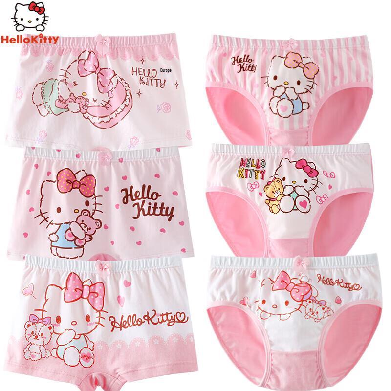 Hello Kitty Girls' Boxer Briefs 5-Pack
