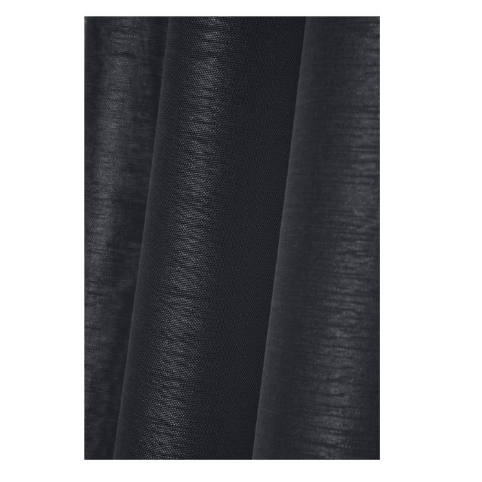 Voilage - Linwood - Noir - 140 x 260 cm - 100% Polyester - 8 Œillets en Métal