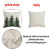 New Christmas Pillow Cover Pine Cone Candlestick Print Pillow Cover Bedroom Cushion Cover Living Room Sofa Pillow