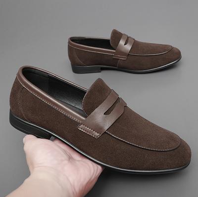 Herren Freizeitschuhe Sommer Wildleder Herrenschuhe Freizeitspaziergang Slipper Oxford Schuhe für Herren Italienischer Designer Formelles Schuhwerk Männlich