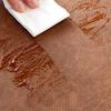 1Pcs Light Luxury Solid Leather Placemat Coffee Brown Pu Table Mat Waterproof Oilproof Heat-Insulated Plate Bowl Pad Table Decor
