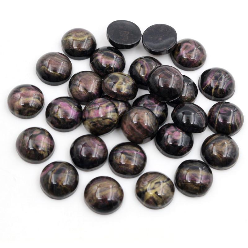 

New Style 40pcs 12mm Mix Colors Flat back Resin Cabochons Cameo Fit 12mm Cameo Base Cabochons For Charms Bracelet Necklace