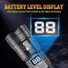High-Lumen Zoomable Flashlight For Camping Blindingly Bright Power Banks Function For Home Securitys
