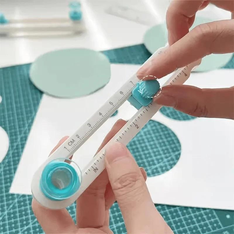 360° Verstellbarer Kreisschneider Präzisions-Scrapbooking-Werkzeug Perfekte Kreispapierschnitte Ideal für Bastelbegeisterte
