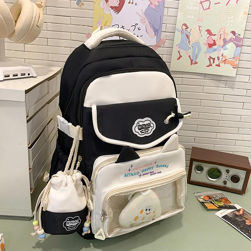 School Bag High Value Ins Junior High School Girls High School Students Large Capacity Cute Pain Dopamine Back