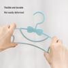 Plastic Kids' Clothes Hanger - Thickened Bow Design for Infants and Home Use