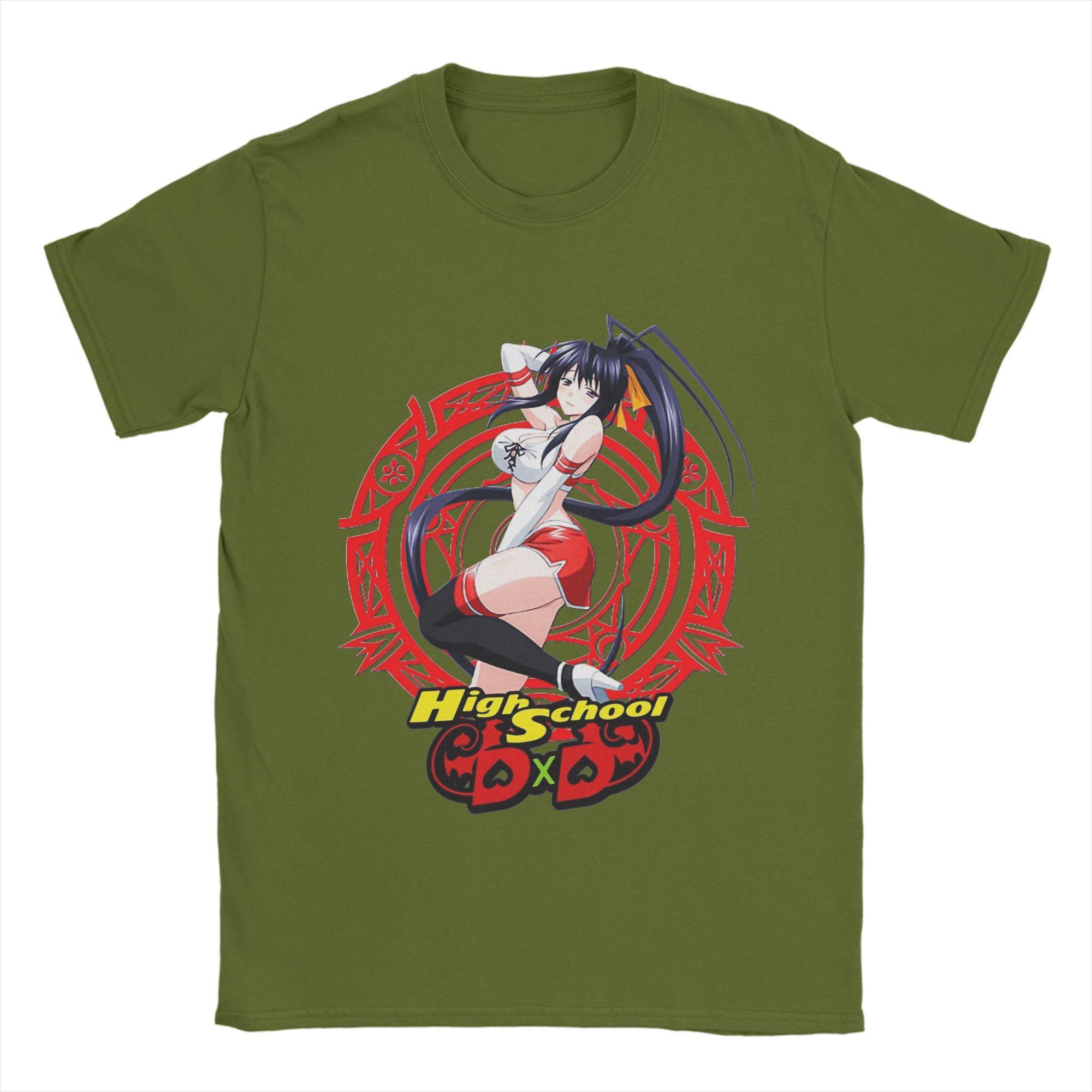 

Men s DxD Highschool T Shirt Pure Cotton Tops Casual Short Sleeve O Neck Tees New Arrival T-Shirts 4XL